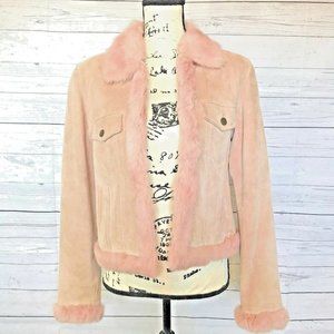La Fiorentina Vintage Jacket Pink Suede Medium